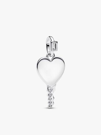Engravable Heart Key Necklace Gift Set