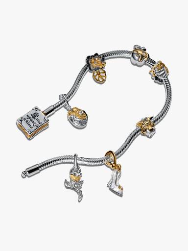 Limited Edition Disney Princess Storybook Bracelet and Lab-grown Diamond Charms Gift Set