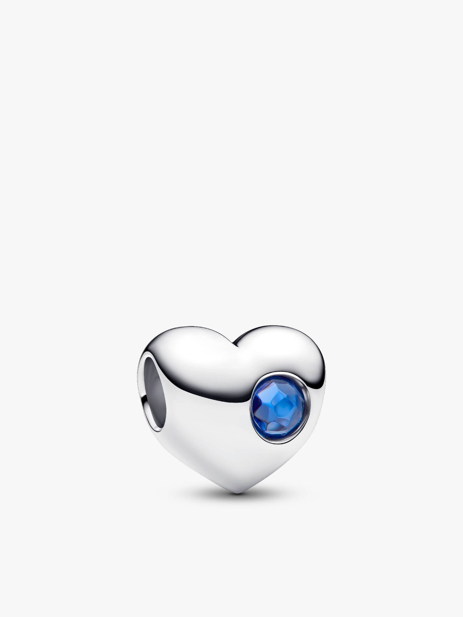 Engravable September Birthstone Heart Charm