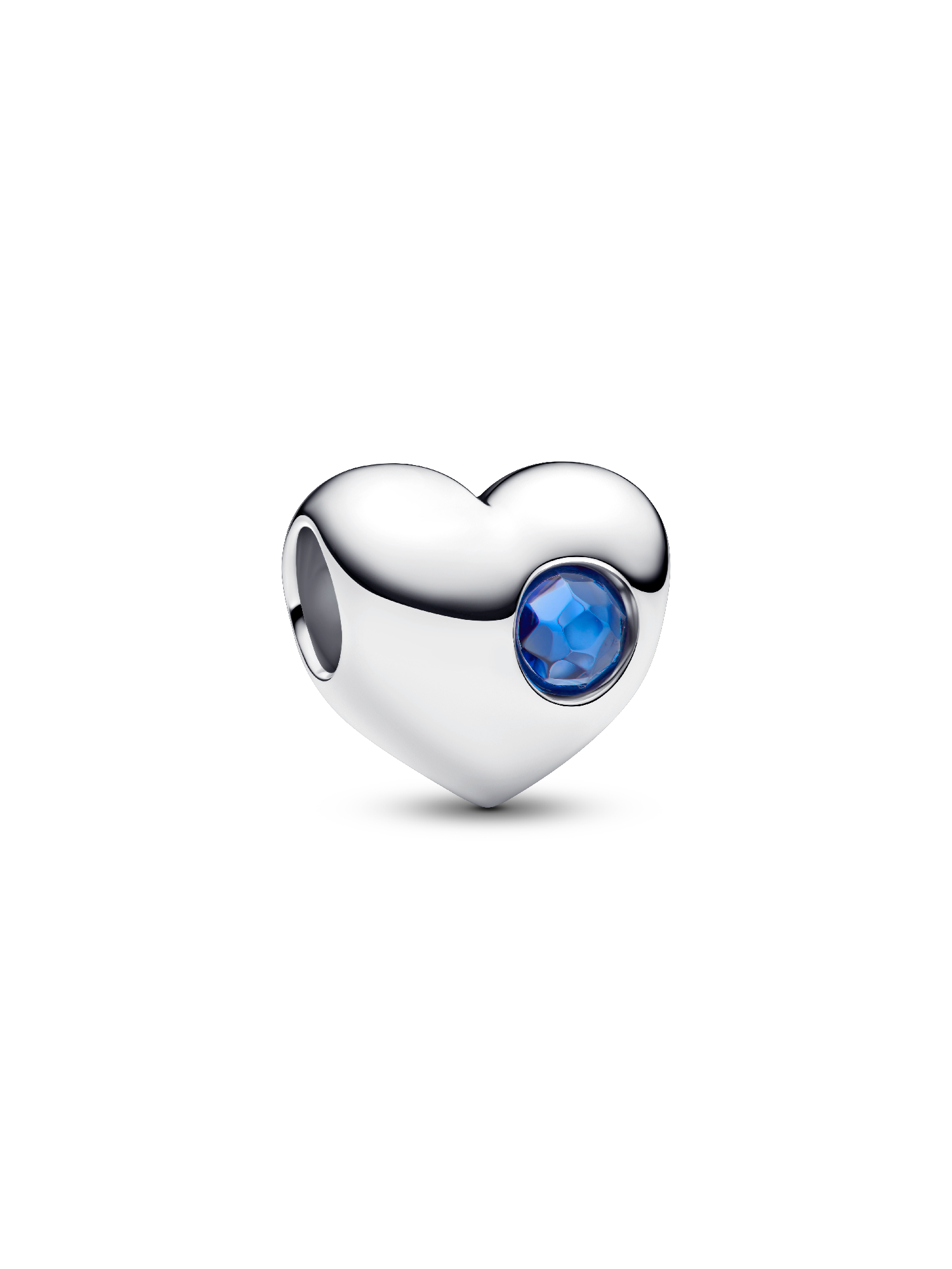 Engravable September Birthstone Heart Charm