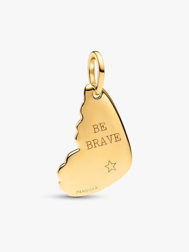 Engravable Butterfly Wing Tag Pendant