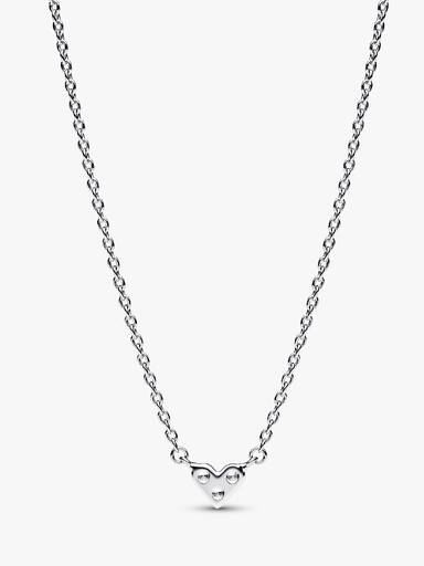 Triple Stone Heart Collier Necklace