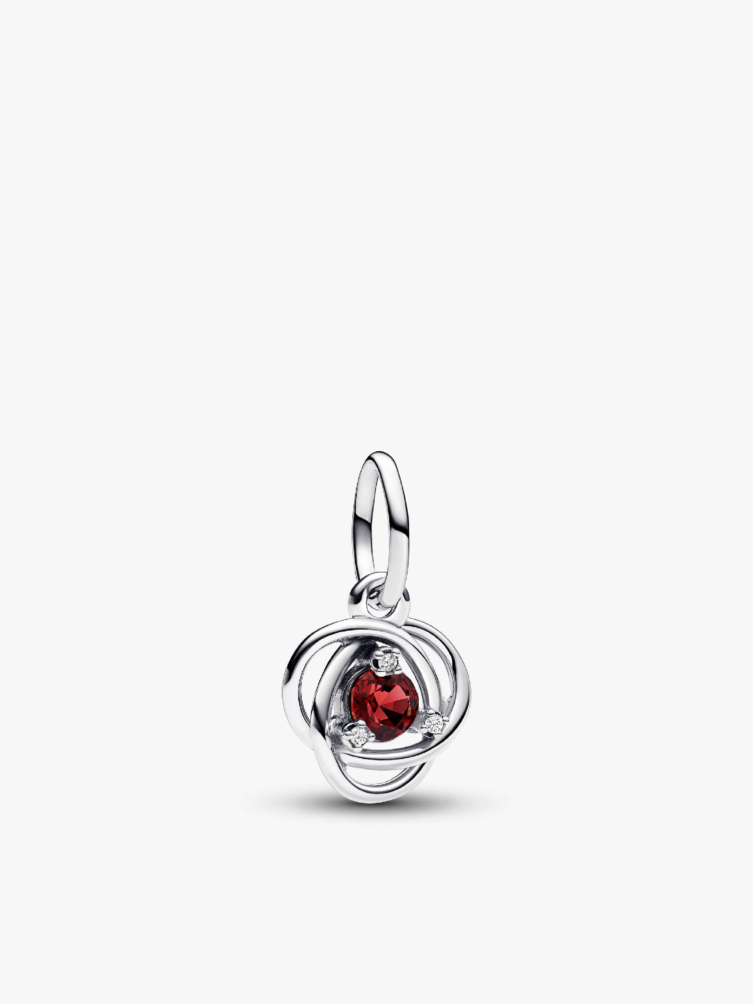 True Red Eternity Circle Dangle Charm