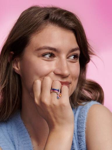 Pandora ME Electric Blue Ring