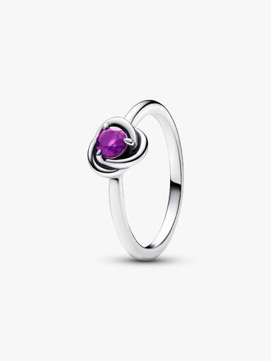 February Birthstone Eternity Circle Ring