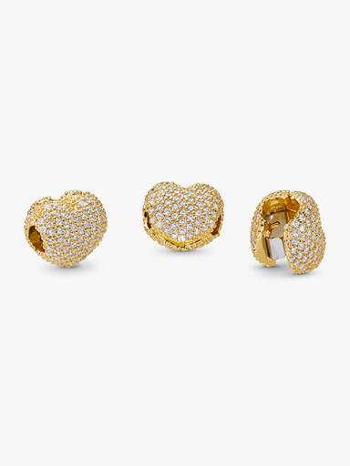 Pavé Heart Clip Charm
