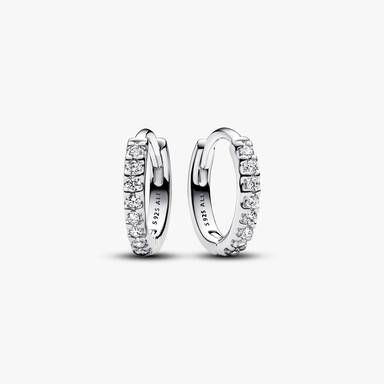 Silver Stud and Hoop Earrings Gift Set