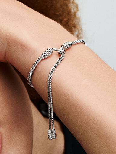 Studded Chain Slider Bracelet