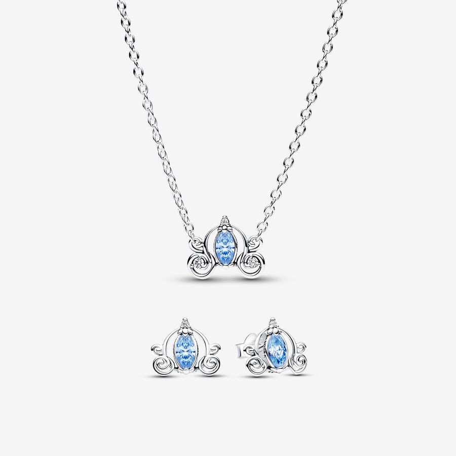 Disney Cinderella's Carriage Necklace and Earrings Set image number 0