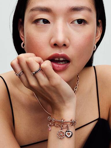 Pandora Moments Studded Chain Bracelet