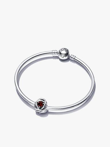 January Birthstone Eternity Circle Bangle Gift Set