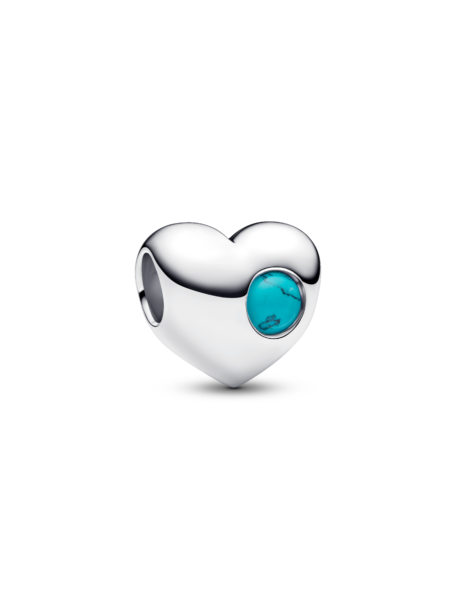 Engravable December Birthstone Heart Charm