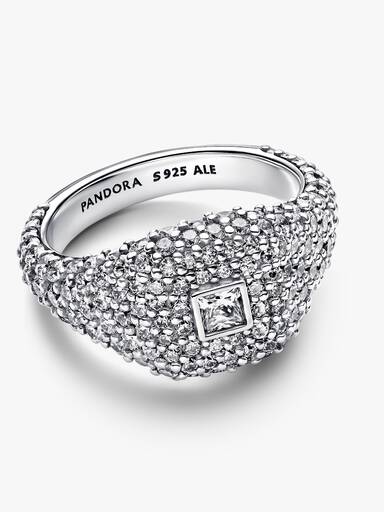 Pavé Square Cocktail Ring