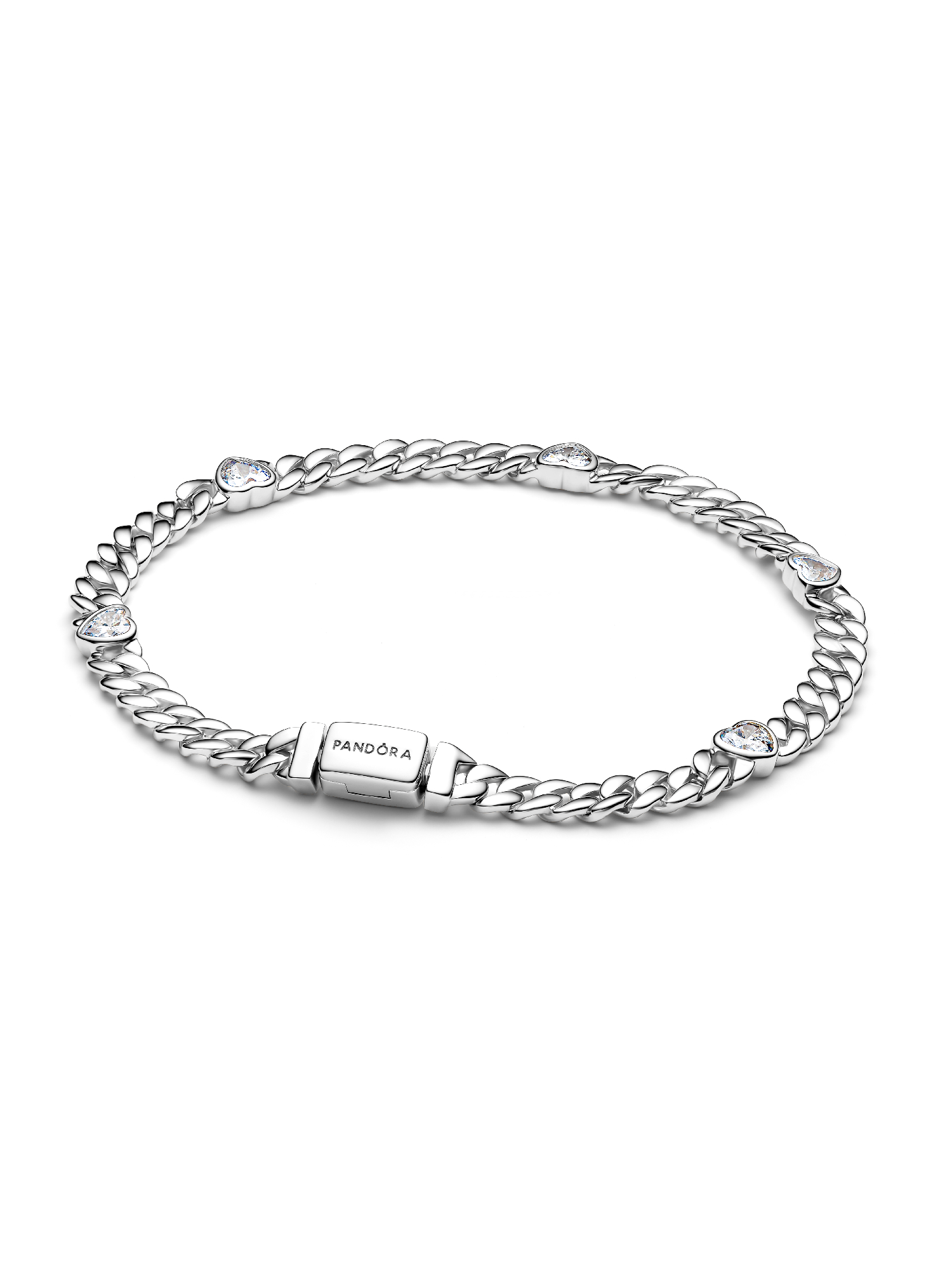 Heart Cuban Chain Bracelet