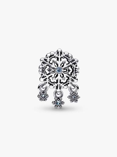 Icy Snowflake Drop Charm