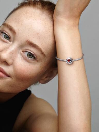 July Birthstone Eternity Circle Charm