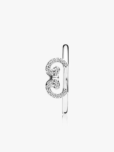Disney Minnie Mouse Ears Silhouette Puzzle Ring