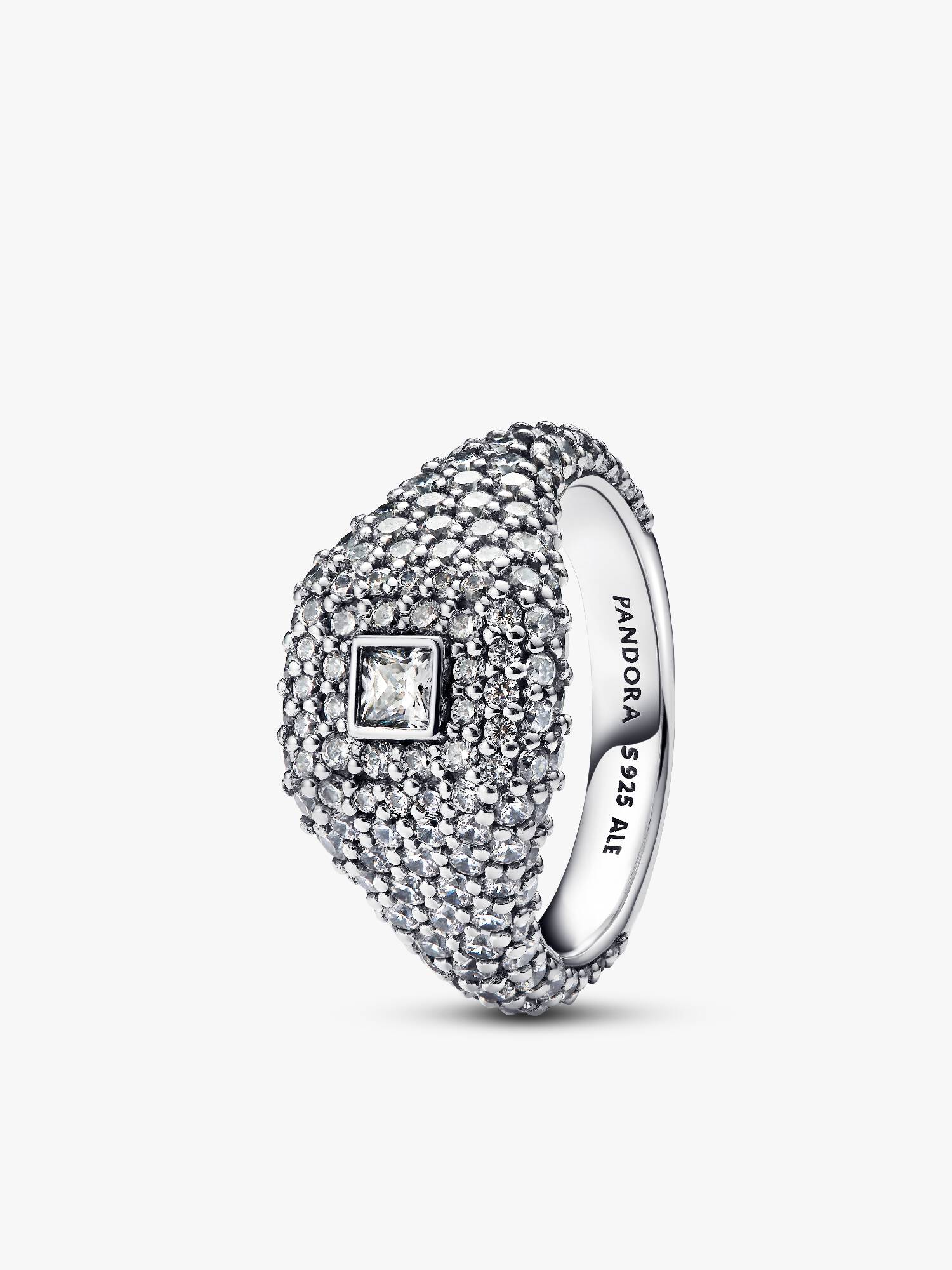 Pavé Square Cocktail Ring