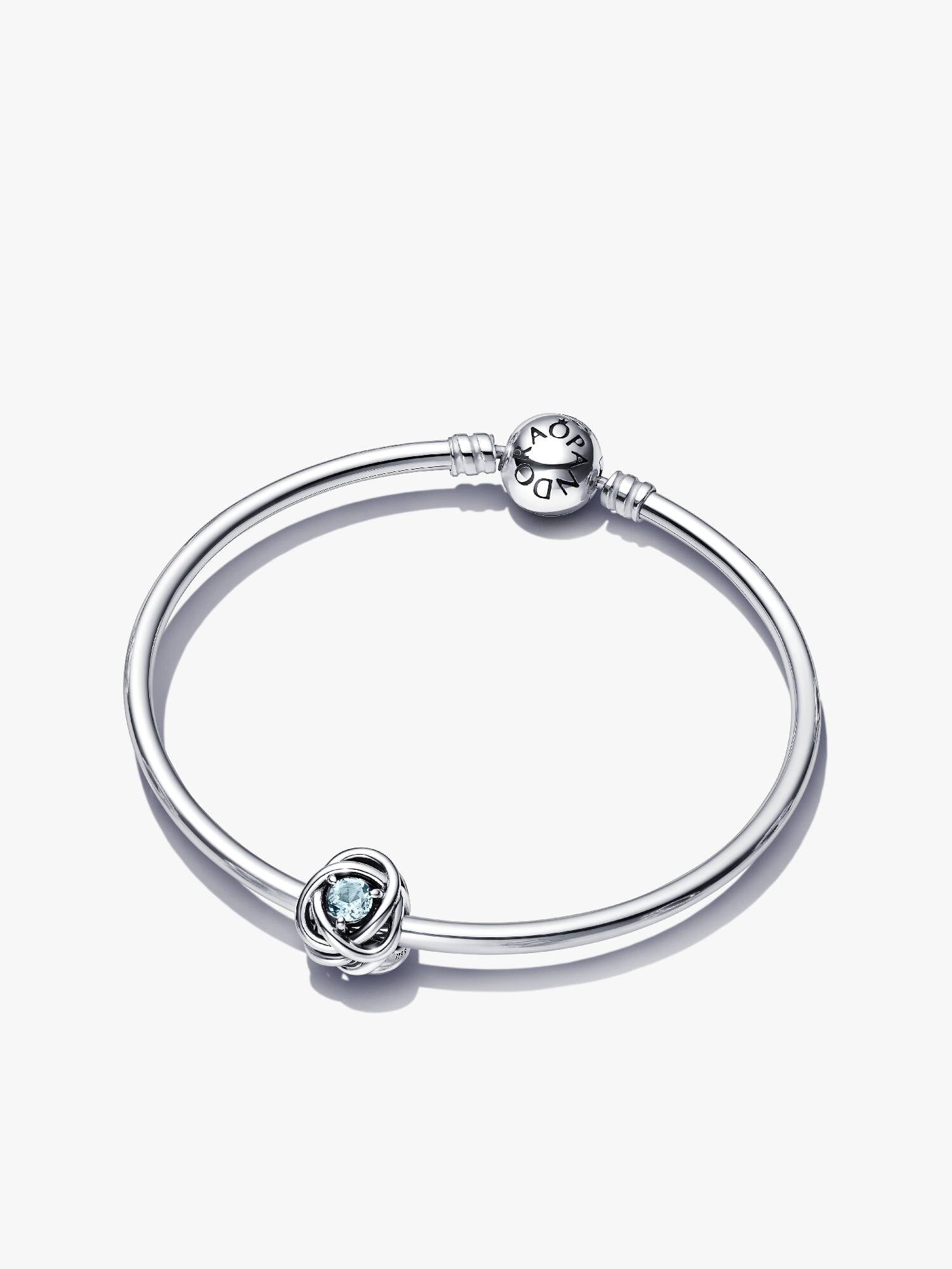 March Birthstone Eternity Circle Bangle Gift Set