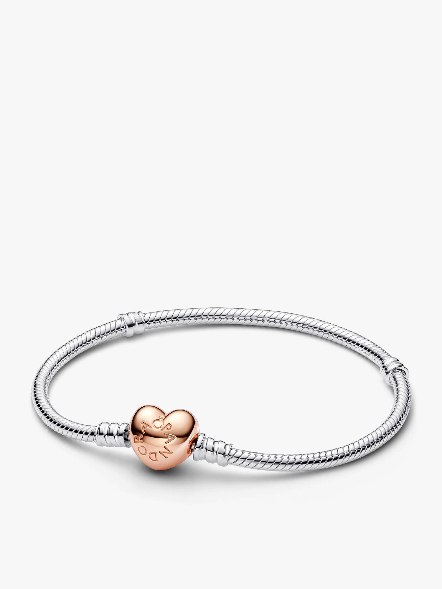 Heart Clasp Snake Chain Bracelet
