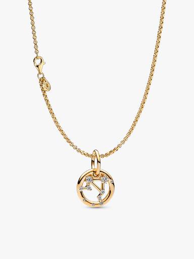 14K Gold Plated Libra Zodiac Necklace