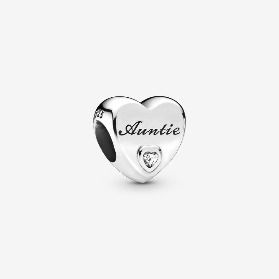 Auntie Love Heart Charm image number 0