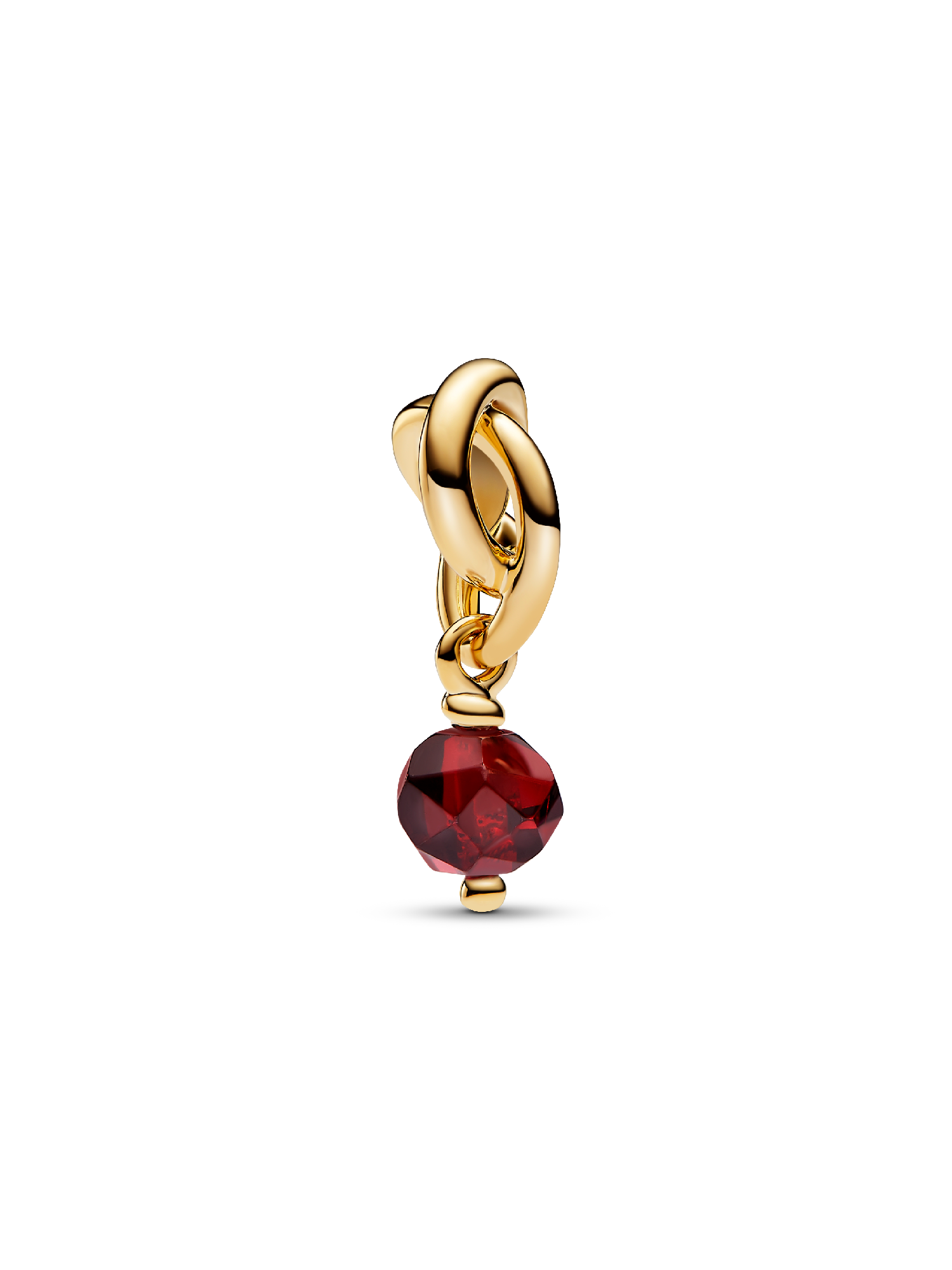 January Birthstone Eternity Circle Dangle Charm