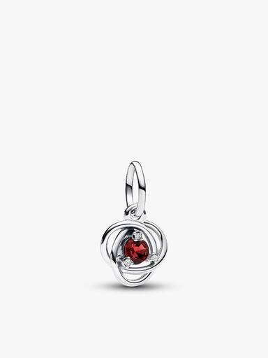July Braided Birthstone Dangle Necklace & Earrings Set