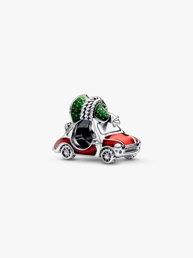 Festive Car & Christmas Tree Charm