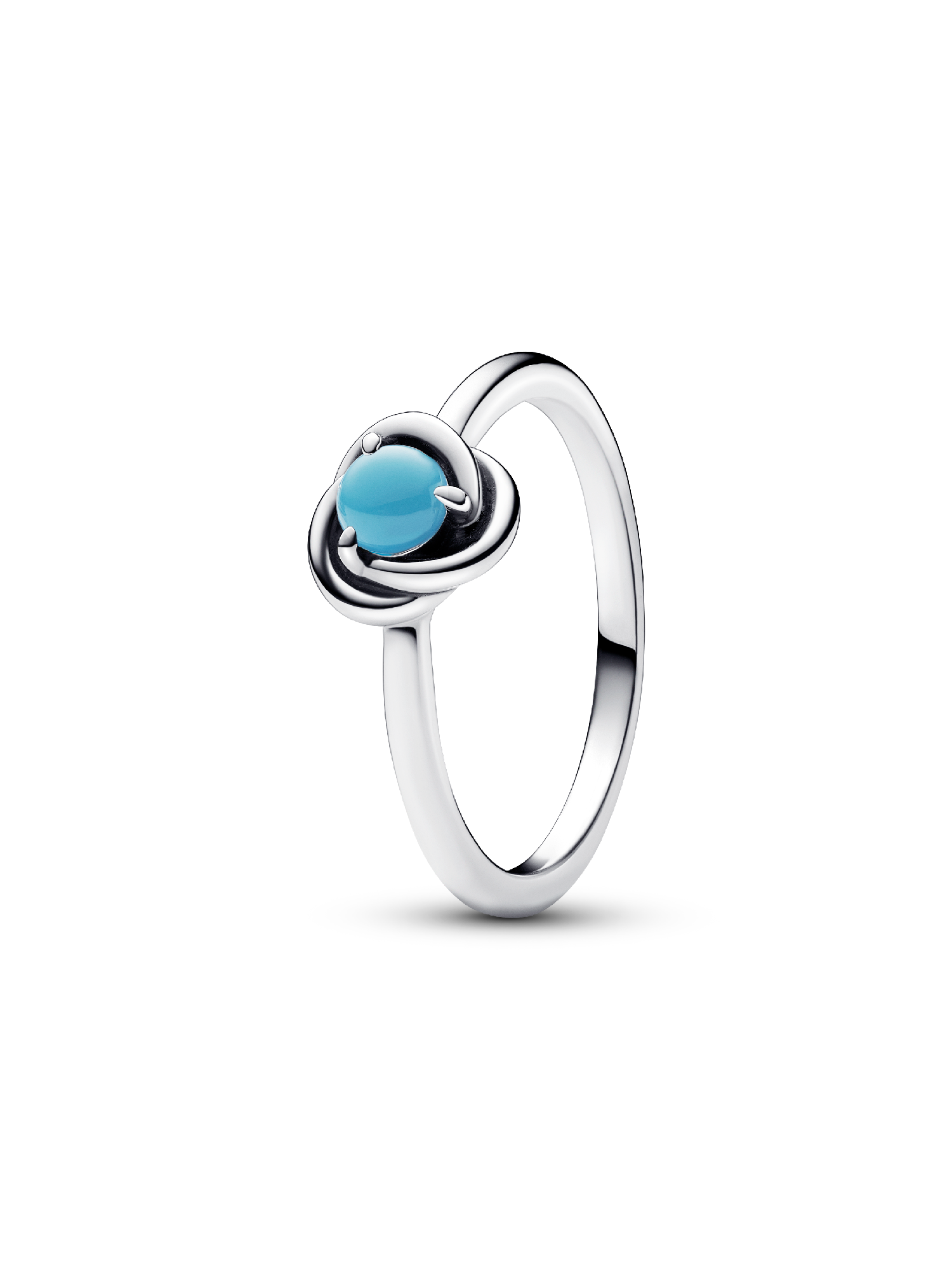 Turquoise Blue Eternity Circle Ring