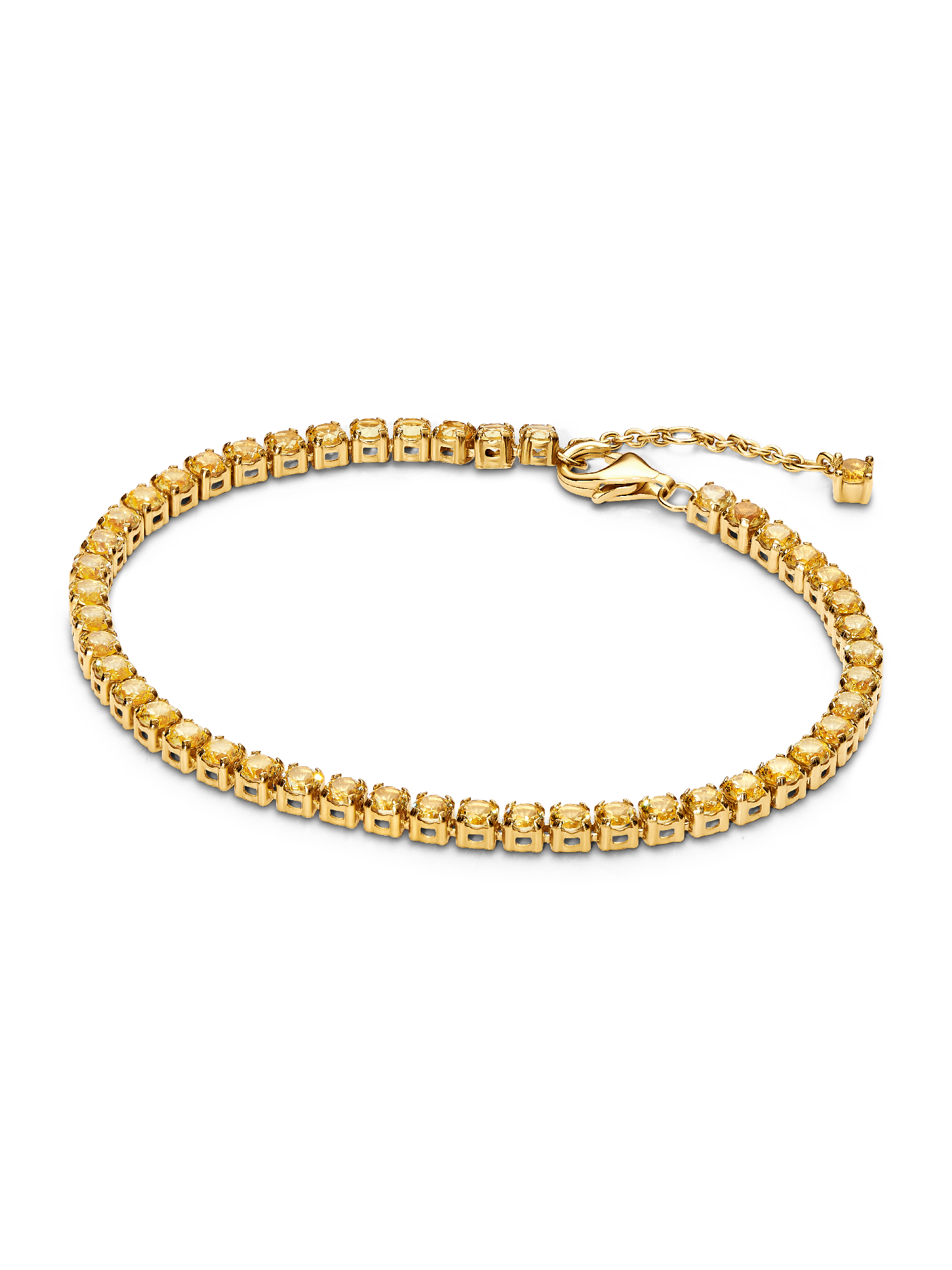 Sparkling Yellow Tennis Bracelet