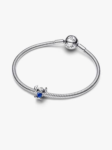 Disney Stitch Blue Heart Charm