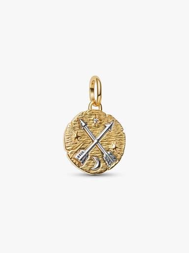 Crossing Arrows Medallion Charm