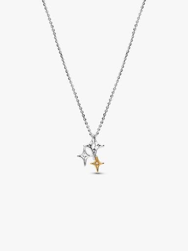 Triple Star Pendant Necklace