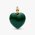 Green Puffy Heart Dangle Charm Green Puffy Heart Dangle Charm