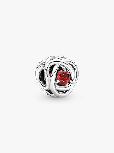 July Birthstone Eternity Circle Charm