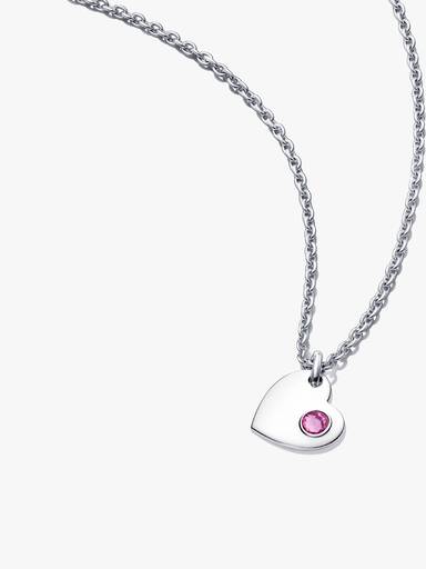 October Heart Pendant Necklace Set