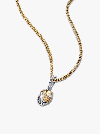 Disney Princess Moana Heart of Te Fiti Lab‑Grown Diamond Pendant Necklace