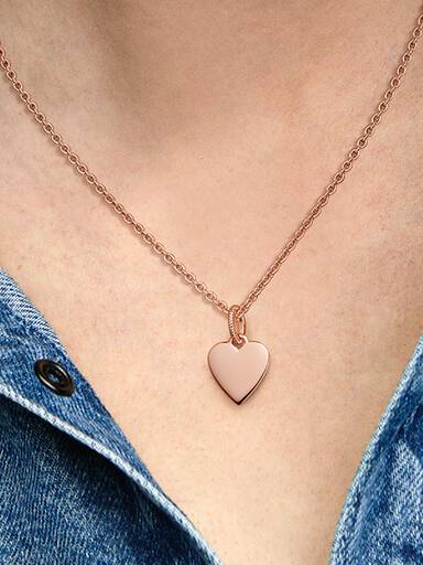 Engravable Heart Tag Pendant