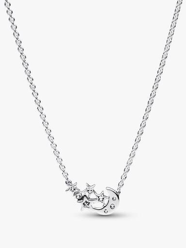 Sparkling Moon & Star Collier Necklace