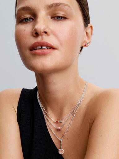 Arrow & Murano Glass Heart Necklace