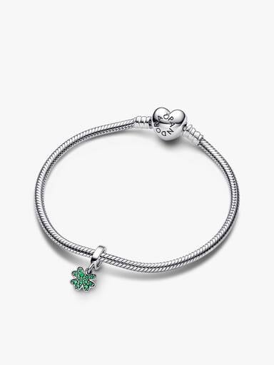 Lucky Clover Bracelet and Charm Gift Set
