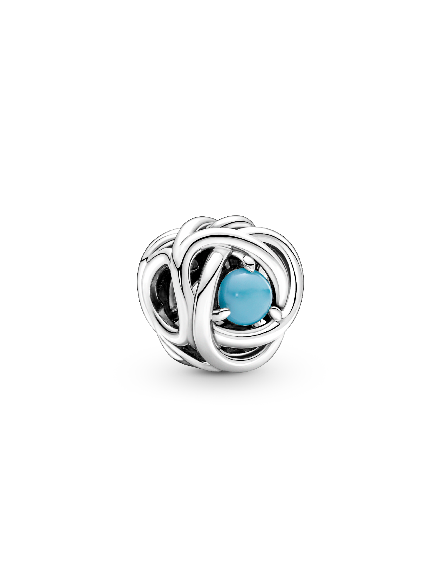 December Birthstone Eternity Circle Charm