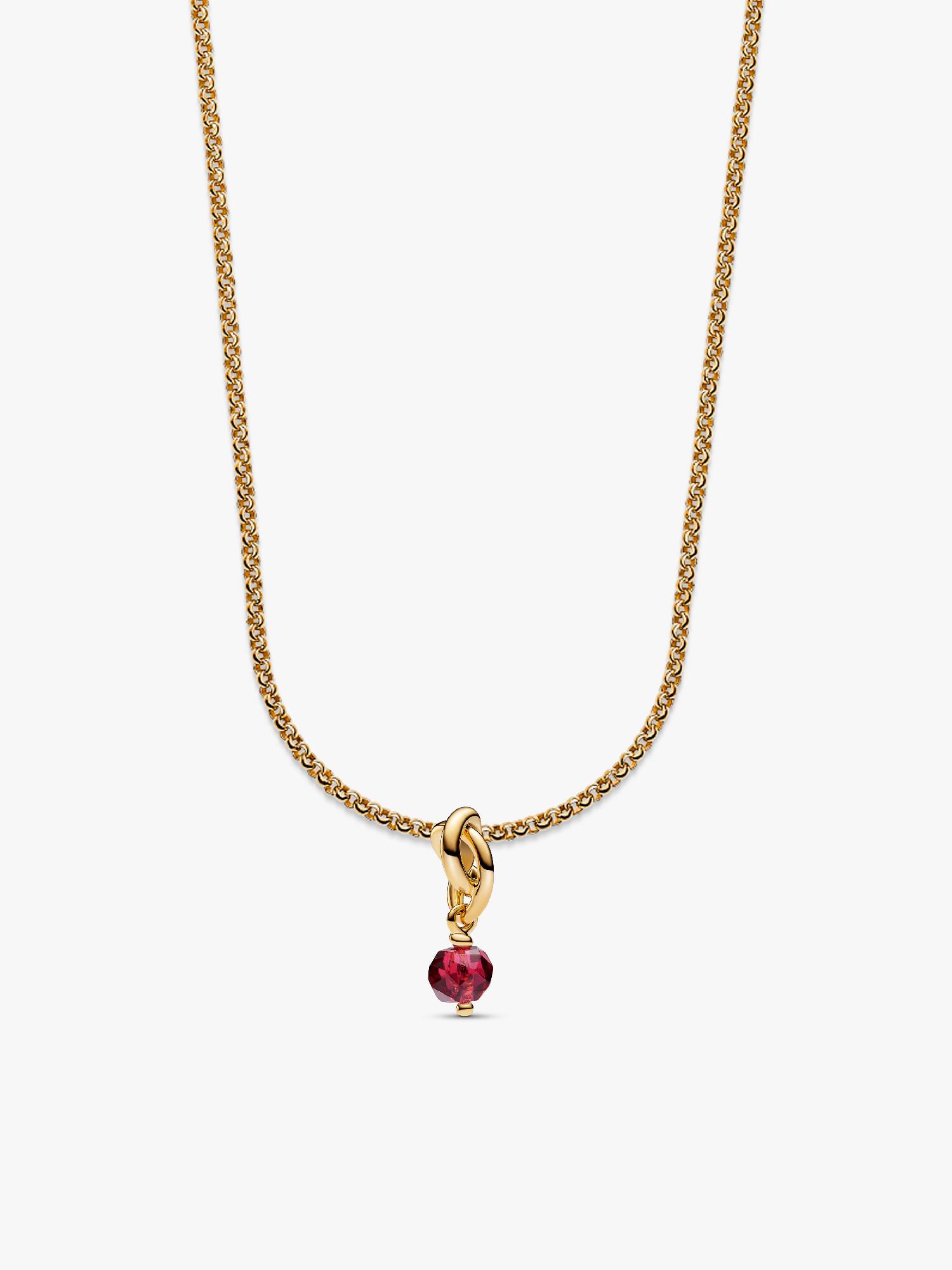 14k Gold Plated January Birthstone Necklace Set