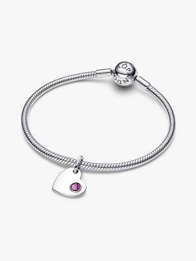 February Heart Dangle Charm