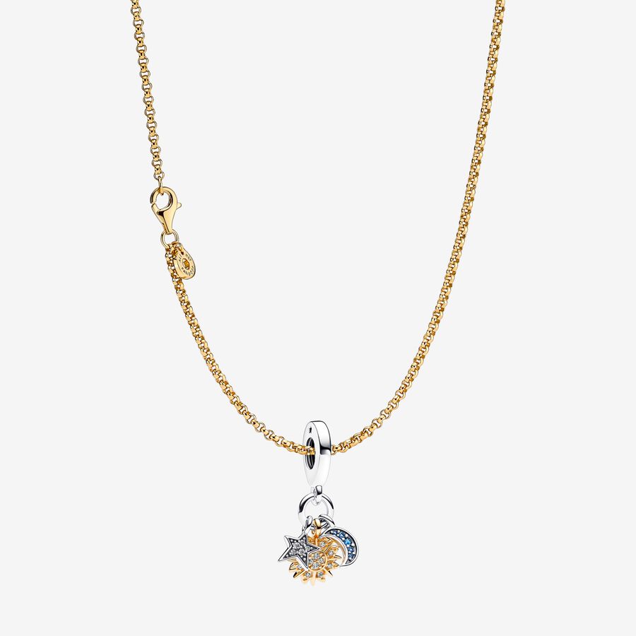 Two-tone Celestial Necklace image number 0
