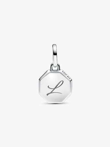 Turquoise-coloured Engravable Mini Medallion Charm
