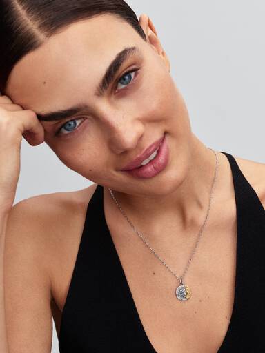 Gemini Zodiac Medallion Charm