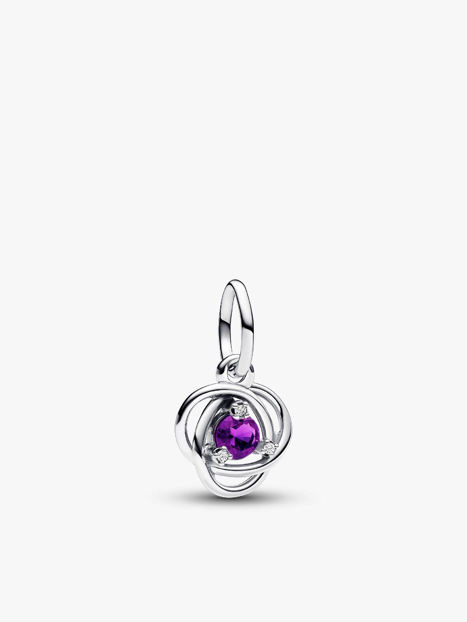 February Eternity Circle Dangle Charm