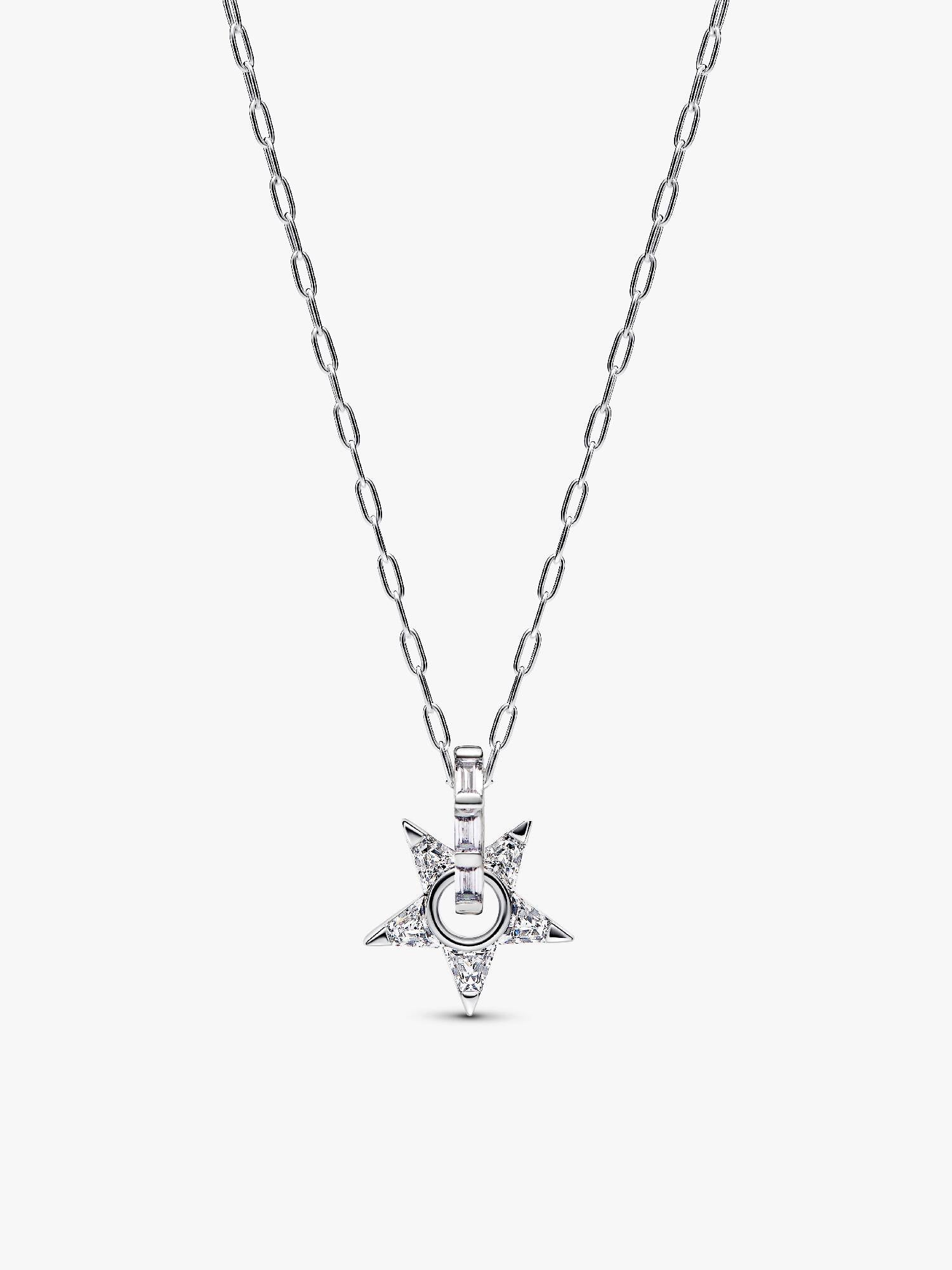 Sparkling Stella Openwork Pendant Necklace